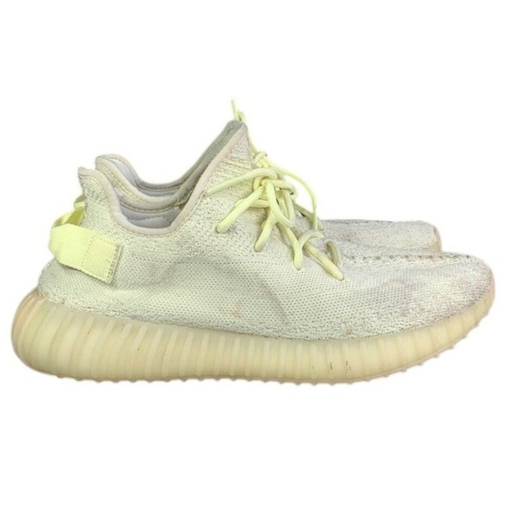 Adidas Yeezy Boost 350 V2 Butter Sneakers Mens 9 Yellow Streetwear Casual Runner